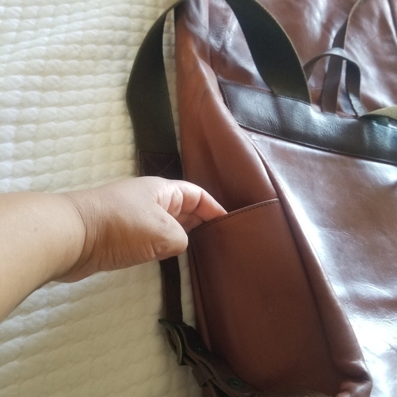 Whipping Post | Leather Roll-Top Backpack - Picture 8 of 14